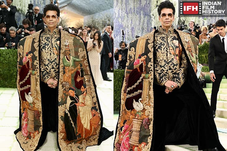 Filmmaker Karan Johar Makes Met Gala Debut In Celebrated Designer Manish Malhotra Outfit Inspired By Raja Ravi Varmas Art