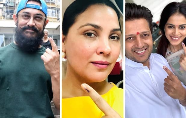 From Aamir Khan to Lara Dutta, celebs come to cast their votes for the Maharashtra assembly polls