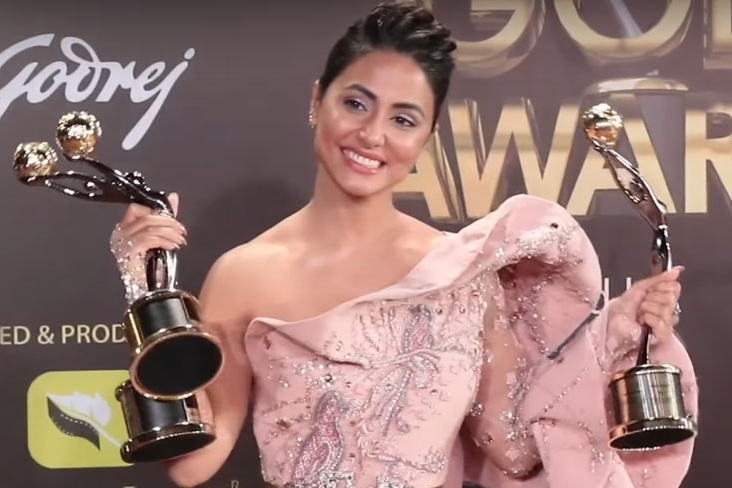 Hina Khan Wins Four 'Gold Awards' In Its 12th Edition