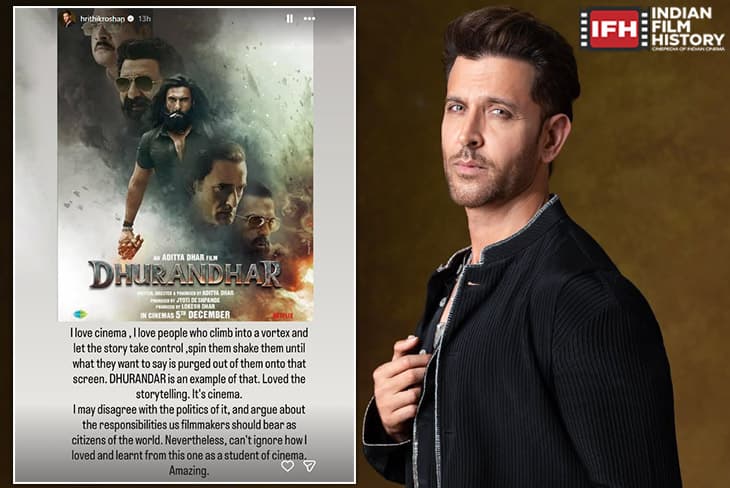 Hrithik Roshan Praises Ranveer Singh's 'Dhurandhar' But Questions Its Politics