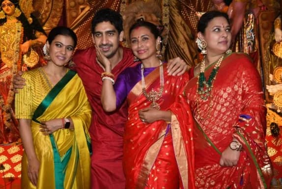 Kajol and Rani Mukerji come together for Durga Ashtami