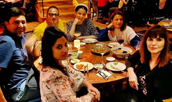 Kangana Ranaut dines with her Thalaivi team in LA