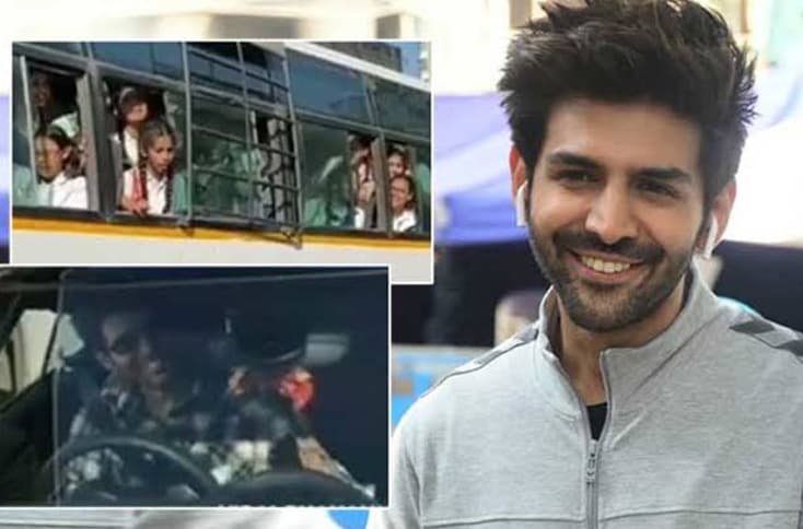 Kartik Aaryan Clicks Photos Of His Fans