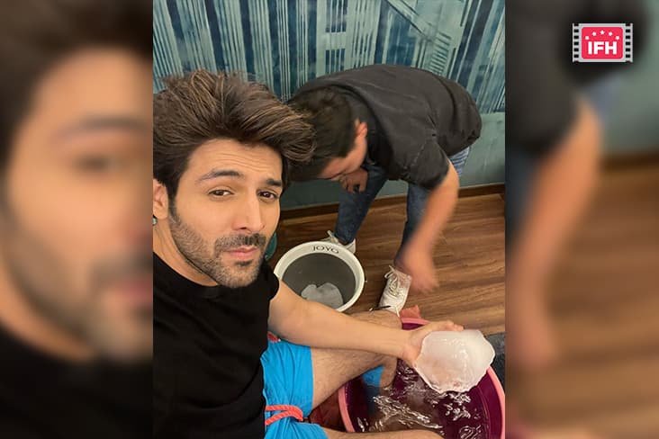 Kartik Aaryan Gets Hurts On The Sets Of Shehzada, Says, 'Ghutne Tut Gaye'