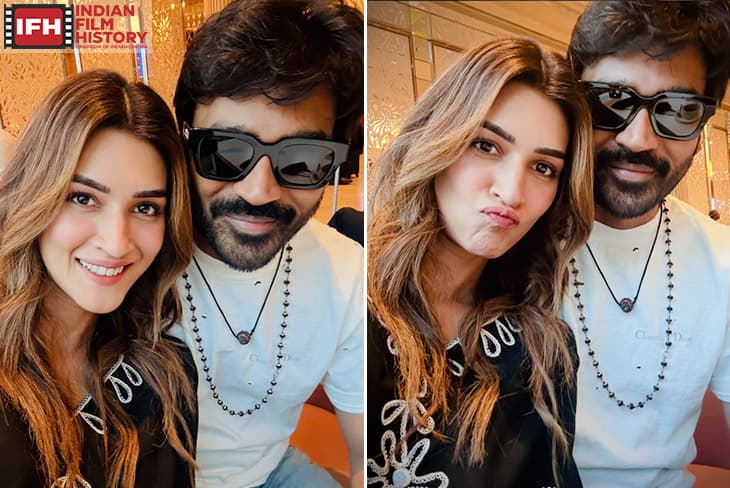 Kriti Sanon Shares Fun Selfies With Dhanush, Says She’s Excited For 'Tere Ishk Mein'
