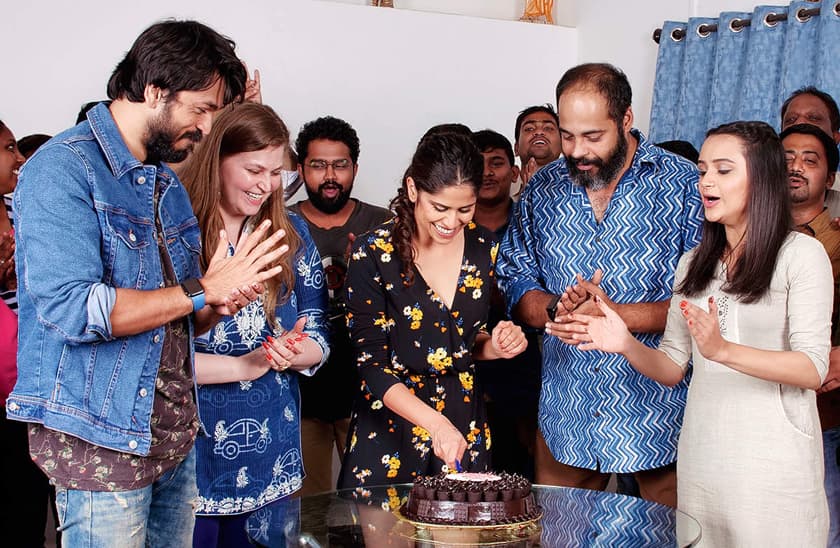 Medium Spicy Team Surprises Sai Tamhankar