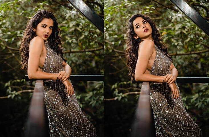 Mitali Mayekar looks elegant in a shimmery gown