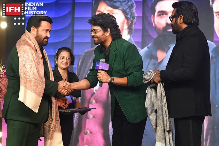 Nagarjuna, Vijay Sethupathi Honour Mohanlal For Dadasaheb Phalke Win At South Unbound Event