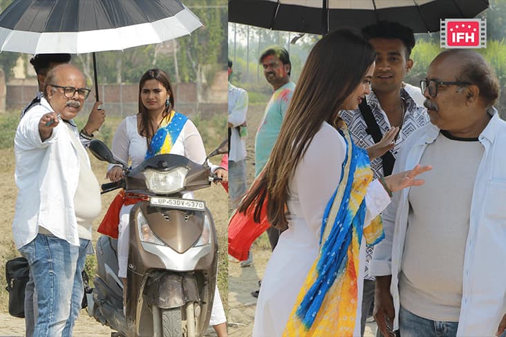 Neelam Giri Shares Candid Pictures From The Sets Of 'Rishton Ka Batwara'.