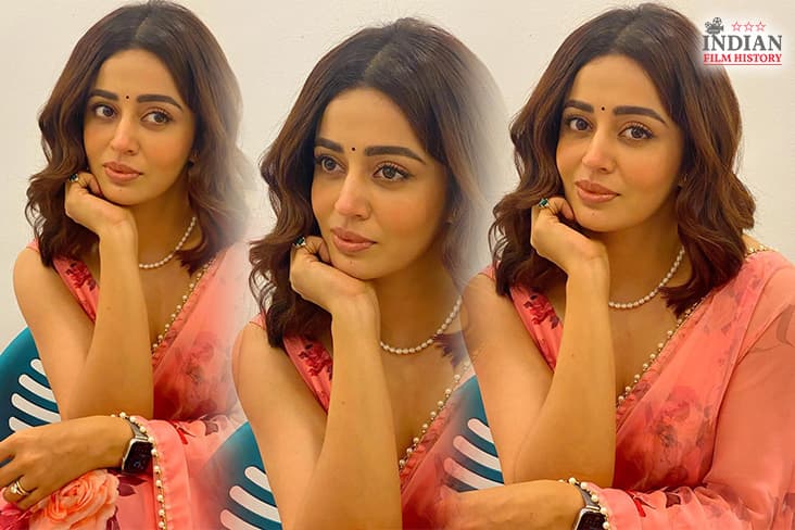 Neha Pendse Stuns In A Pink Floral Sari