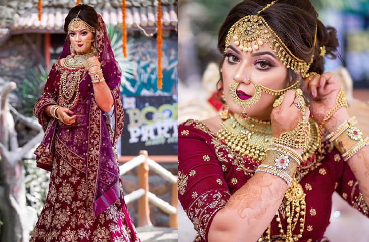 Nidhi Jha shares her bridal look