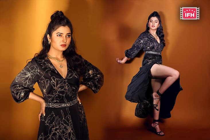 Prajakta Mali Looks Adorable As She Poses In Her Beautiful Black Dress