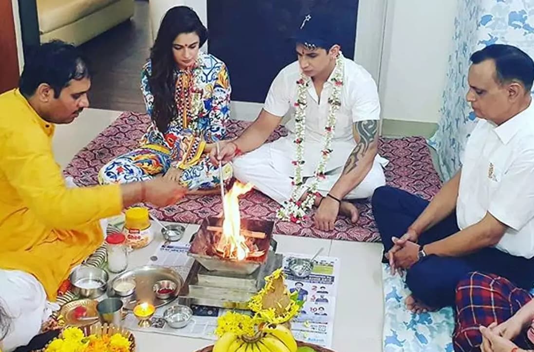 Prince Narula and Yuvika Chaudhary celebrate their 1st wedding anniversary