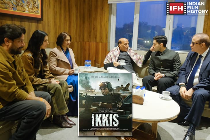 Rajnath Singh Felicitates Arun Khetarpal’s Family At Ikkis Special Screening