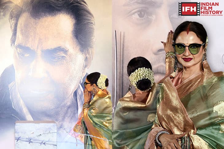 Rekha Expresses Her Love For Agastya Nanda At Ikkis Screening