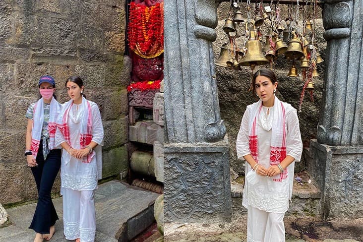 Sara Ali Khan Takes Blessings At The Kamakhya Temple In Assam