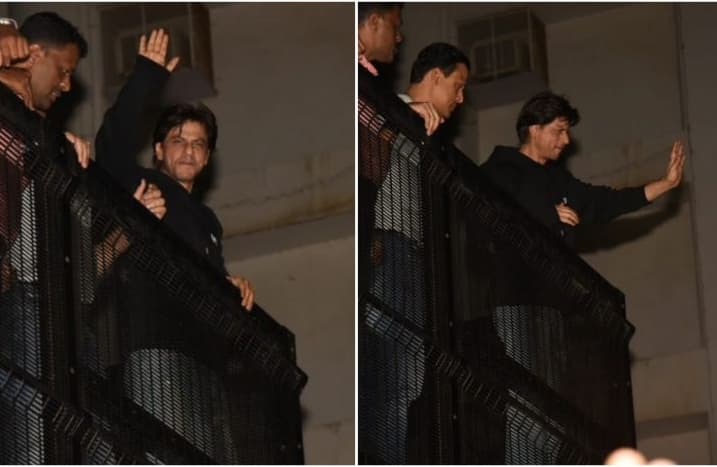 Shahrukh Khan smiles at his fans on his 54th birthday