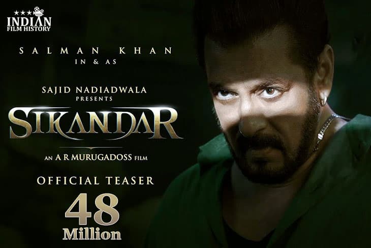 Sikandar Teaser Reaches 48 Million Views In 24 Hours Trends No 1 On YouTube