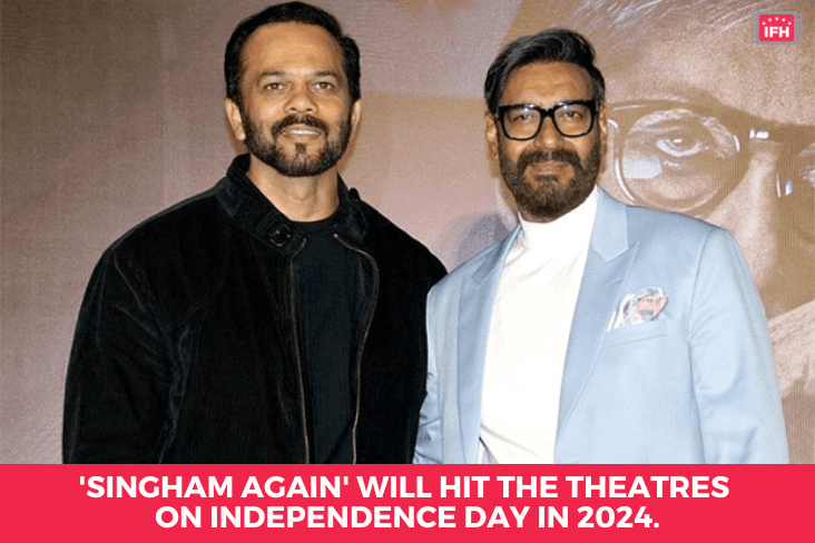 'Singham Again' Will Hit The Theatres On Independence Day In 2024.