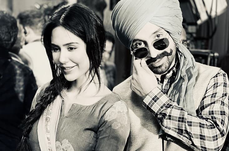 Sonam Bajwa and Diljit Dosanjh share their look for a new song