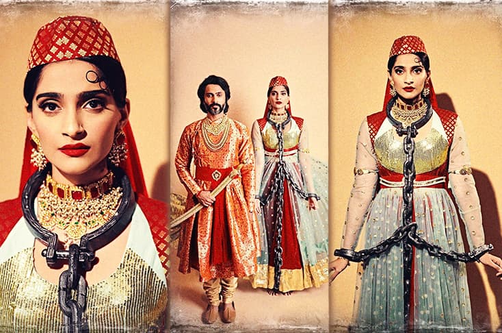 Sonam Kapoor and Anand Ahuja turn into Salim-Anarkali