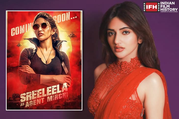 Sreeleela Unveils Fiery First Look As ‘Agent Mirchi’ From Upcoming Project