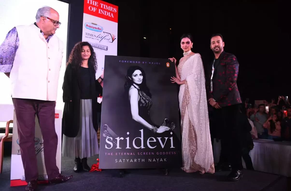 Sridevi’s biography launched by Deepika Padukone