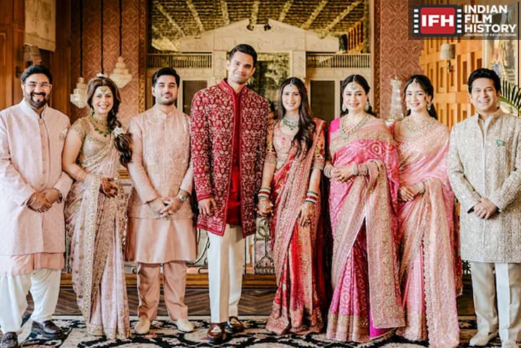Star Studden Morning At Sachin Tendulkars Son Arjun Tendulkar And Saaniya Chandhoks Wedding