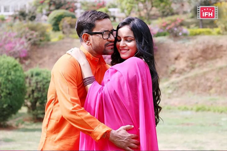 Sudiksha Wraps Shoot For Nirahua Banal Karodpati, Shares BTS Picture With Dinesh Lal Yadav