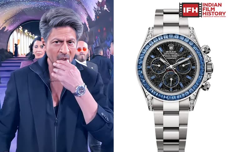 Superstar Shah Rukh Khan Flaunts His Ultra Rare P13 Crore Diamond Studded Blue Saffires Rolex Watch At Joy Awards Held In Riyadh