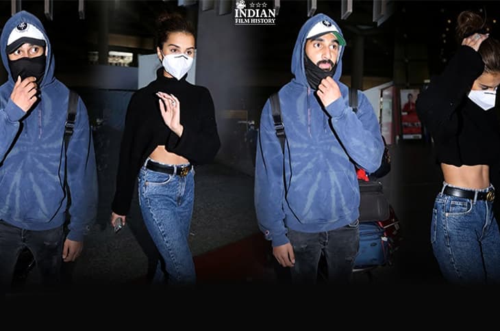 Tara Sutaria And Ahan Shetty Spotted At The Airport