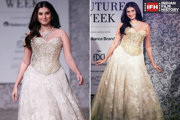 Tara Sutaria Stuns In A Dreamy Corset Gown At ICW 2025 For Designer Isha Jajodia