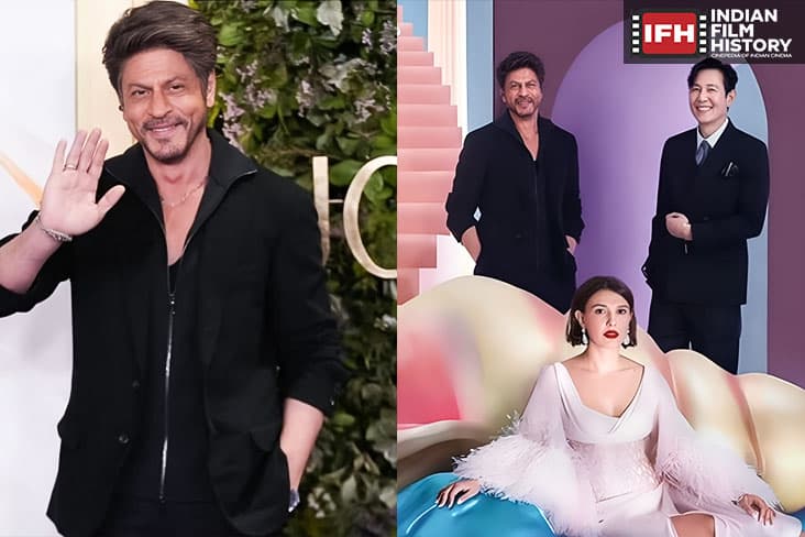 The Legendary Superstar Shah Rukh Khan Posed With Millie Bobby Brown And Lee Jung Jae