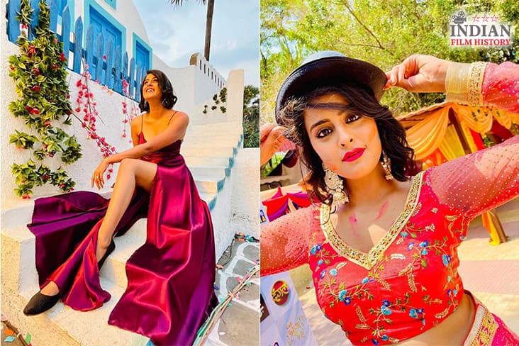 Yamini Singh Mesmerizes In A Wine Slit Gown
