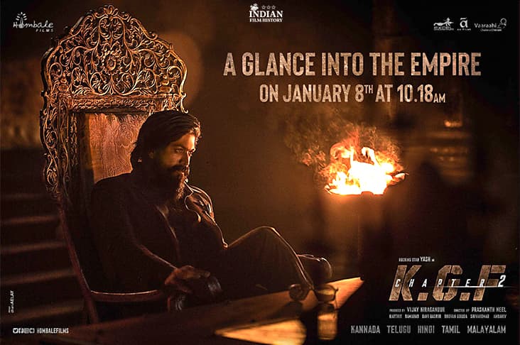 Yash Gives An Impressive Look From The New Poster Of KGF-Chapter 2