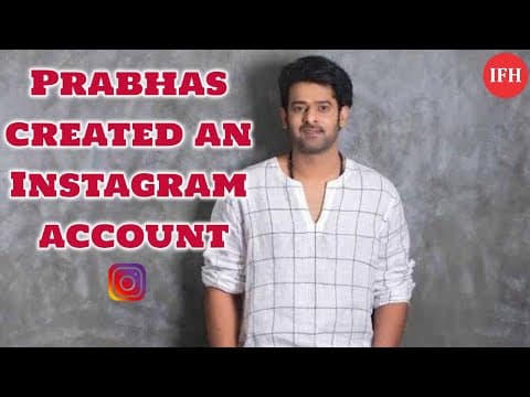 Prabhas Created An Instagram Account