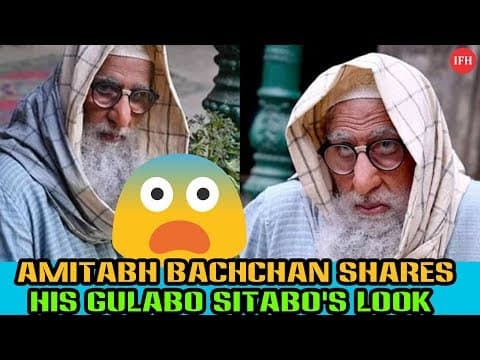 Amitabh Bachchan Shares His Gulabo Sitabo's Look | Indian Film History