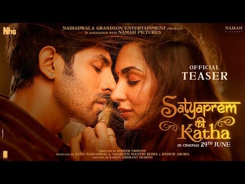 Teaser Of 'Satyaprem Ki Katha' Released, Kartik-Kiara's Sour-sweet Love Story Seen In The Film.