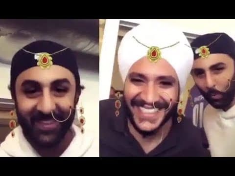 Ranbir Kapoor Using Snapchat Girl Makeup Look