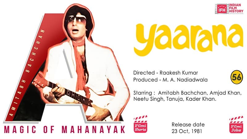 Yaarana 1981 Story Of Two Friends Featuring Amitabh Bachchan And Amjad Khan