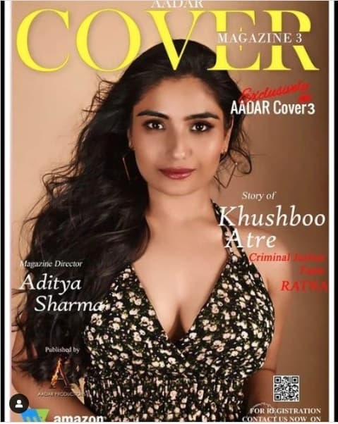 AADAR Cover Magazine Cover November 2022 - Khushboo Atre