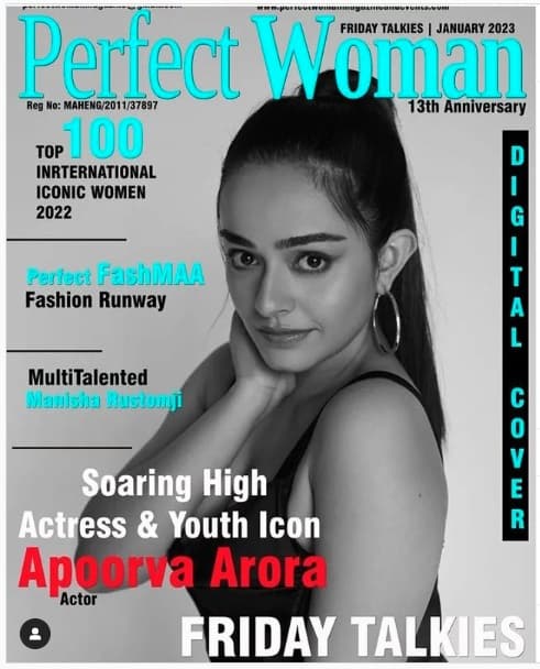Perfect Woman Magazine Cover January 2023 - Apoorva Arora