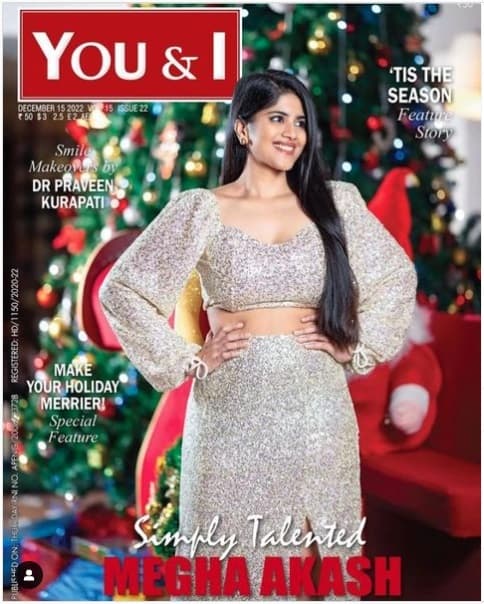 YOU AND I Magazine December 2022 - Megha Akash — Magazine Covers