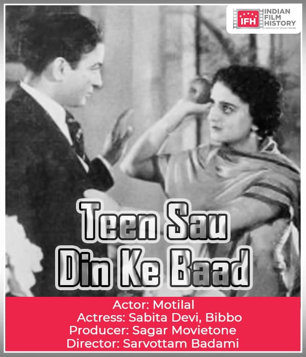 Teen Sau Din Ke Baad (1938) poster