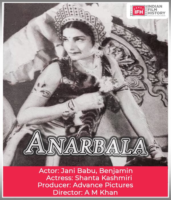 Anarbala (1940) poster