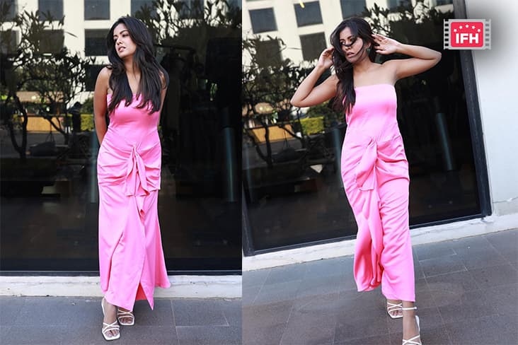 Vijay Salgaonkar's Daughter Ishita Dutta Wowed With Her Stunning Look, Showed Her Bold Look In Pink Attire.