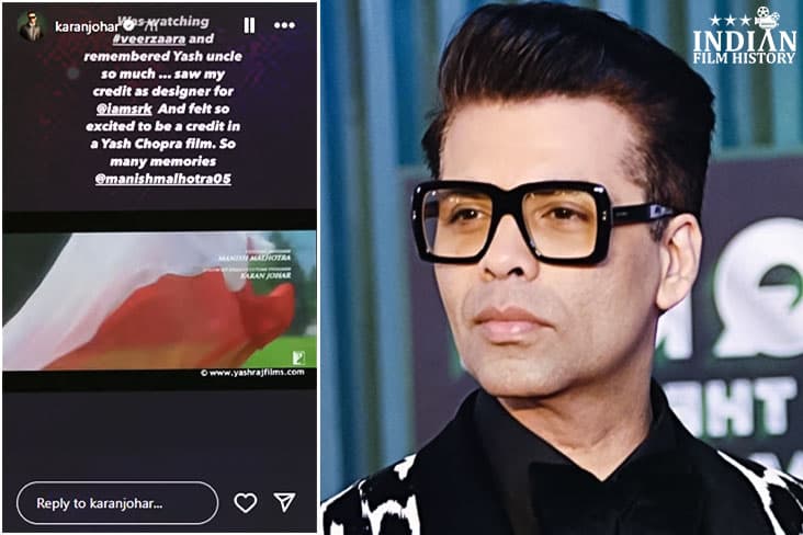 Karan Johar Pays Tribute To Yash Chopra With Veer Zaara Nostalgia