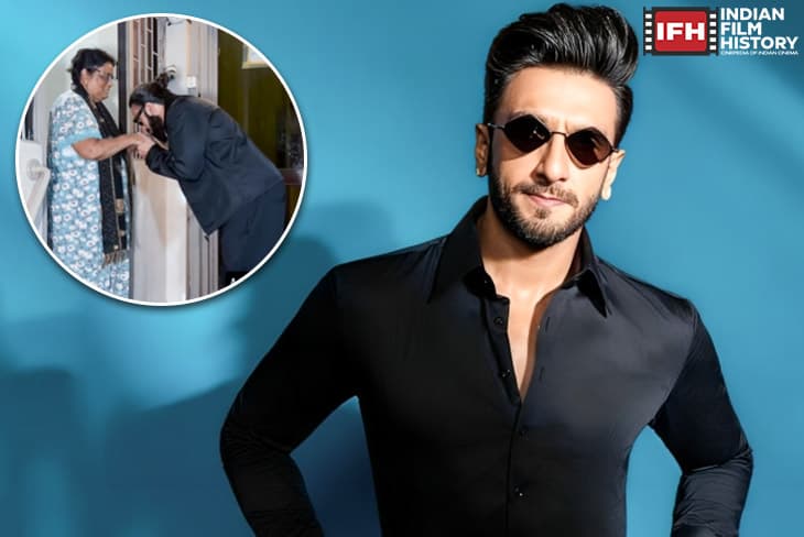 Ranveer Singh Touches Elderly Woman's Feet, Kisses Her Hand After Dhurandhar Dubbing Session