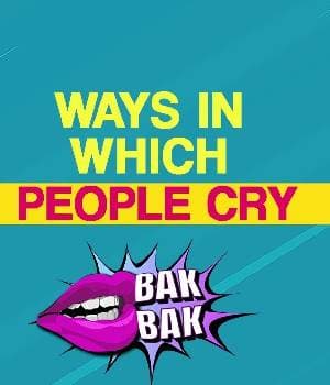 Ways In Which People Cry