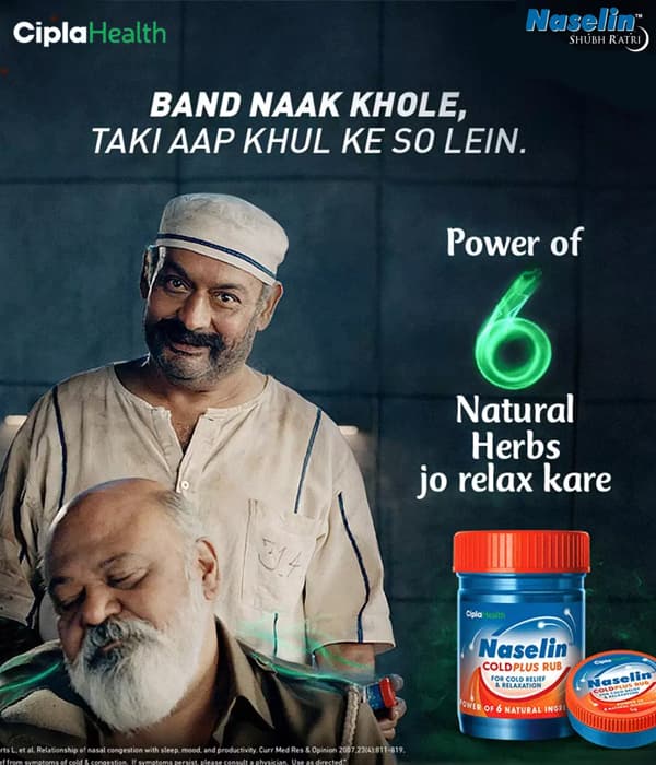 Cipla Naselin Cold Rub — TV Commercials